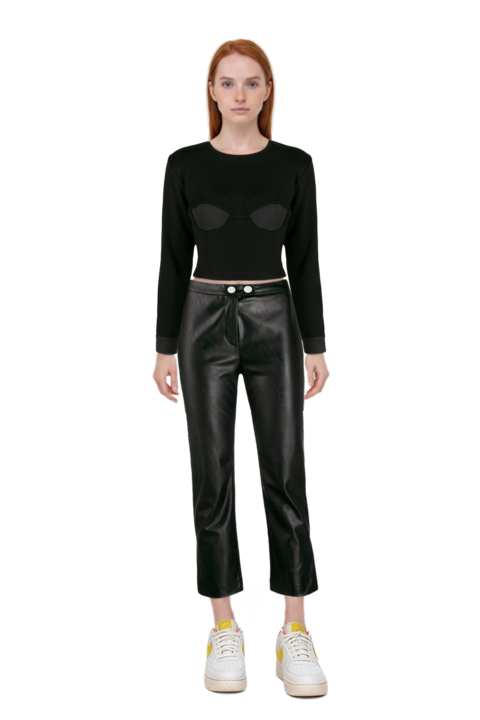 Outfit air force 1 '07 lx "white/phantom/pearl white/yell" sneakers and pinko trousers