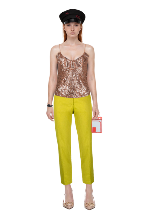 Outfit pinko top and vlogo signature slingback pumps