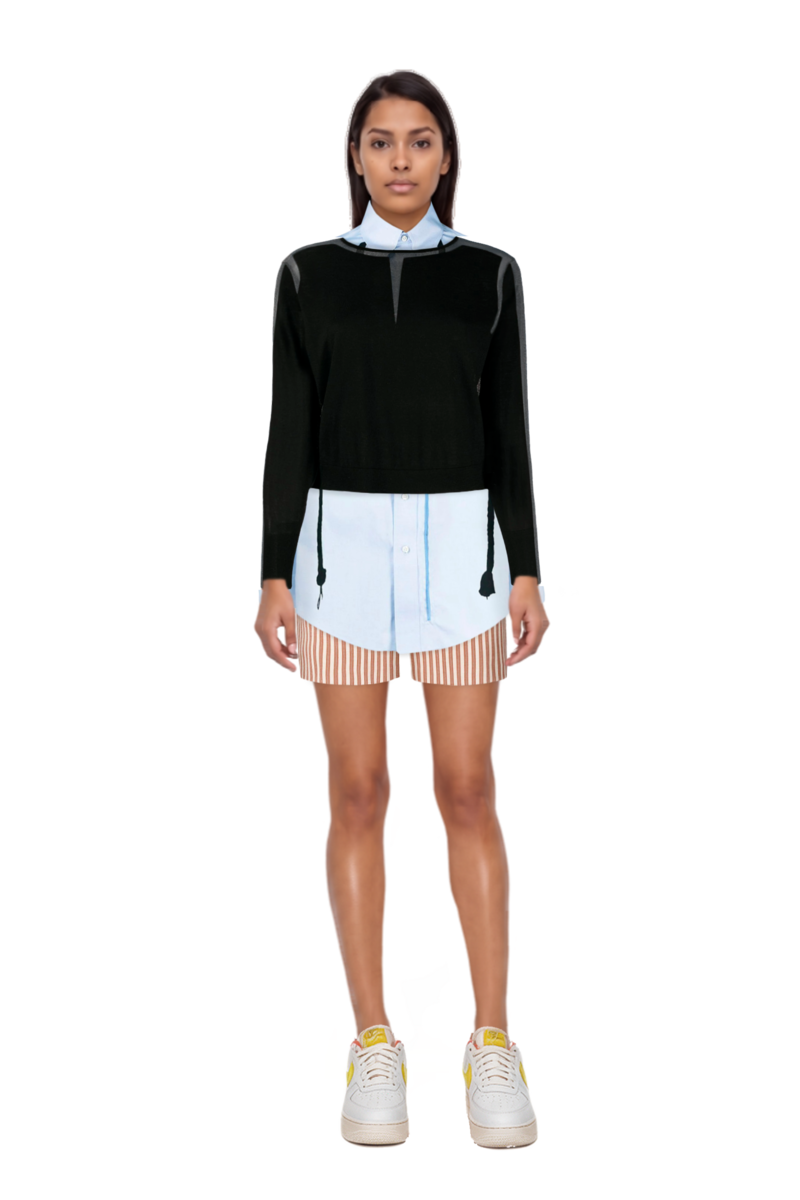 Outfit air force 1 '07 lx "white/phantom/pearl white/yell" sneakers and pinko shorts