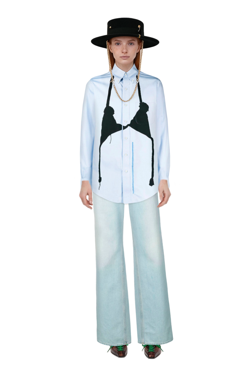 Outfit lace-up pointed-toe pumps and 23 shirt
