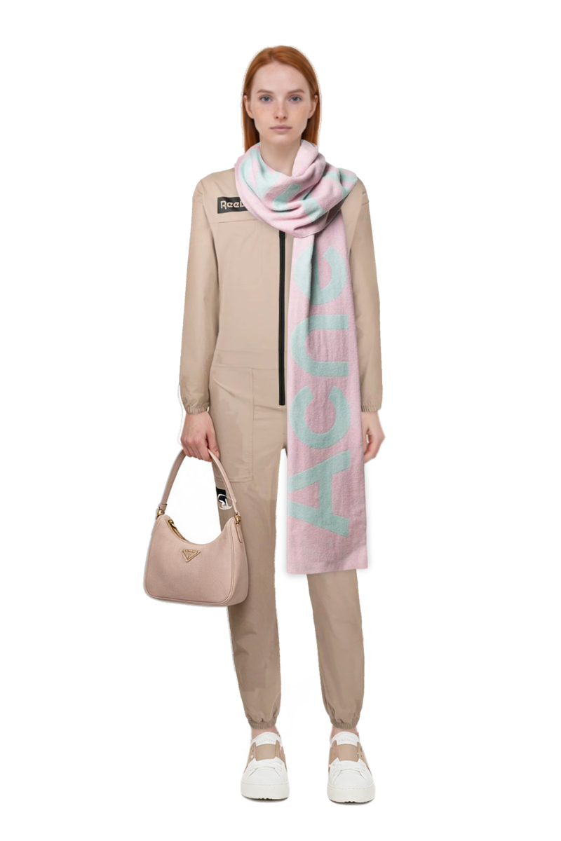 Outfit re-edition 2005 nubuck and saffiano leather mini-bag and 23 tracksuit