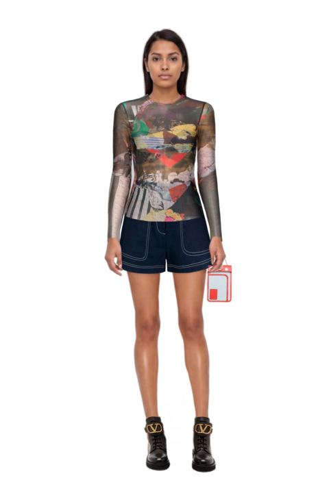 Outfit pinko shorts and 23 top