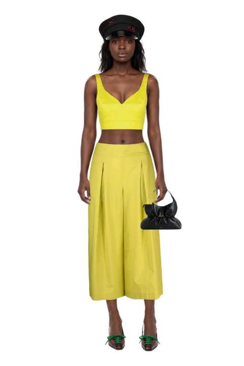 Outfit lace-up pointed-toe pumps and sphynx medium bag in smooth leather