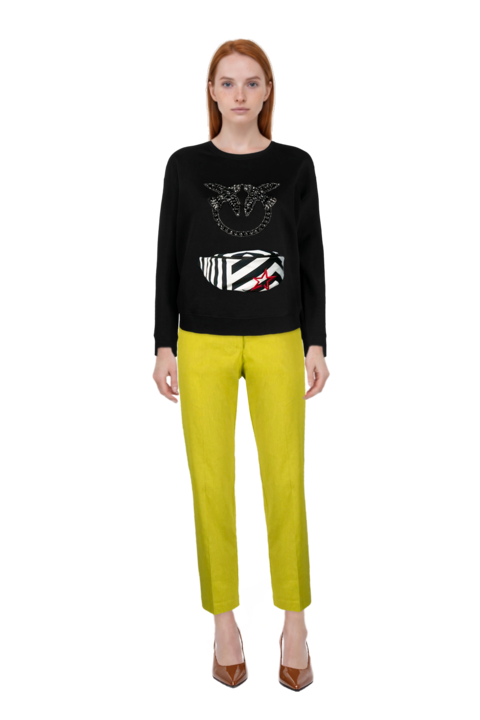 Outfit 80mm vrushali pumps and pinko sweatshirt