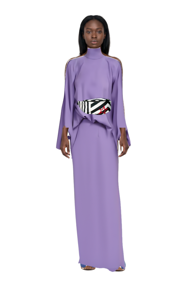 Outfit bacall  high neck dress and the 400 bleecker runner sneakers