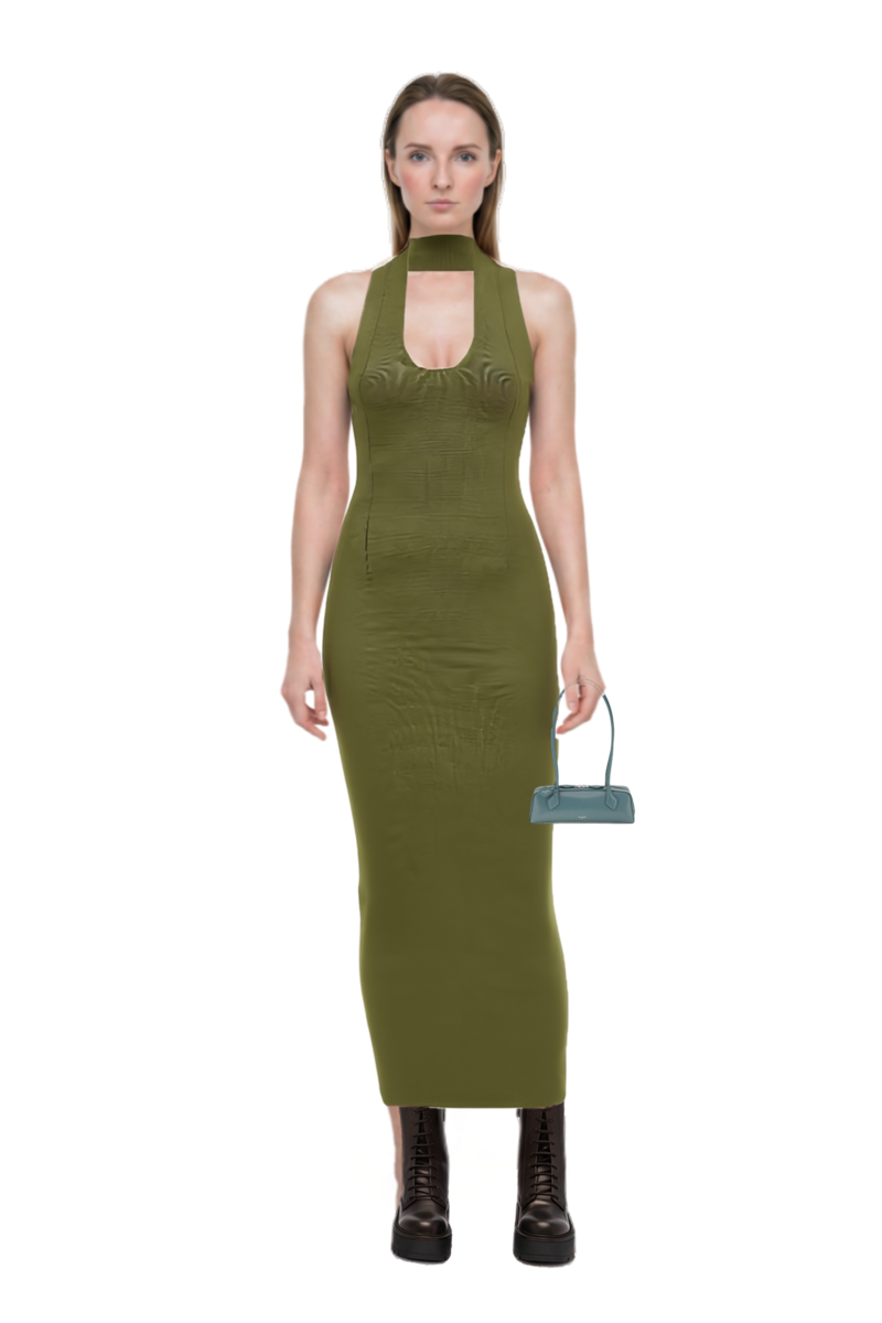Outfit mahi dress and small le teckel shoulder bag