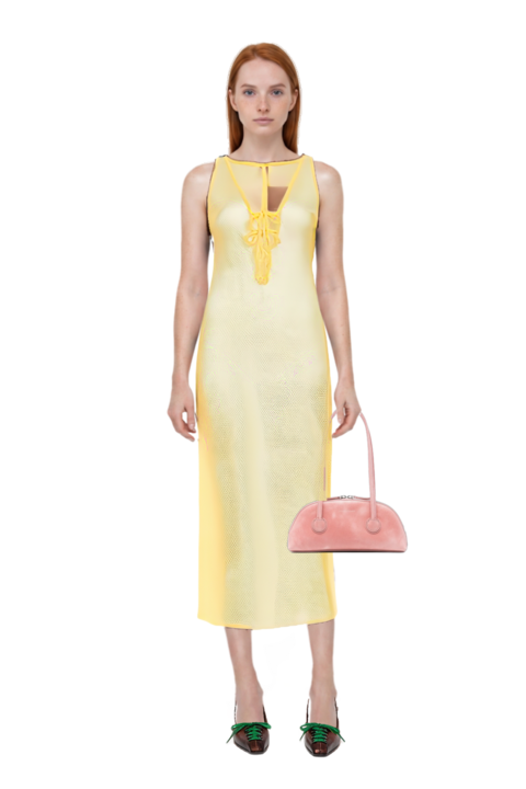 Outfit bessette leather tote bag and lace-up pointed-toe pumps
