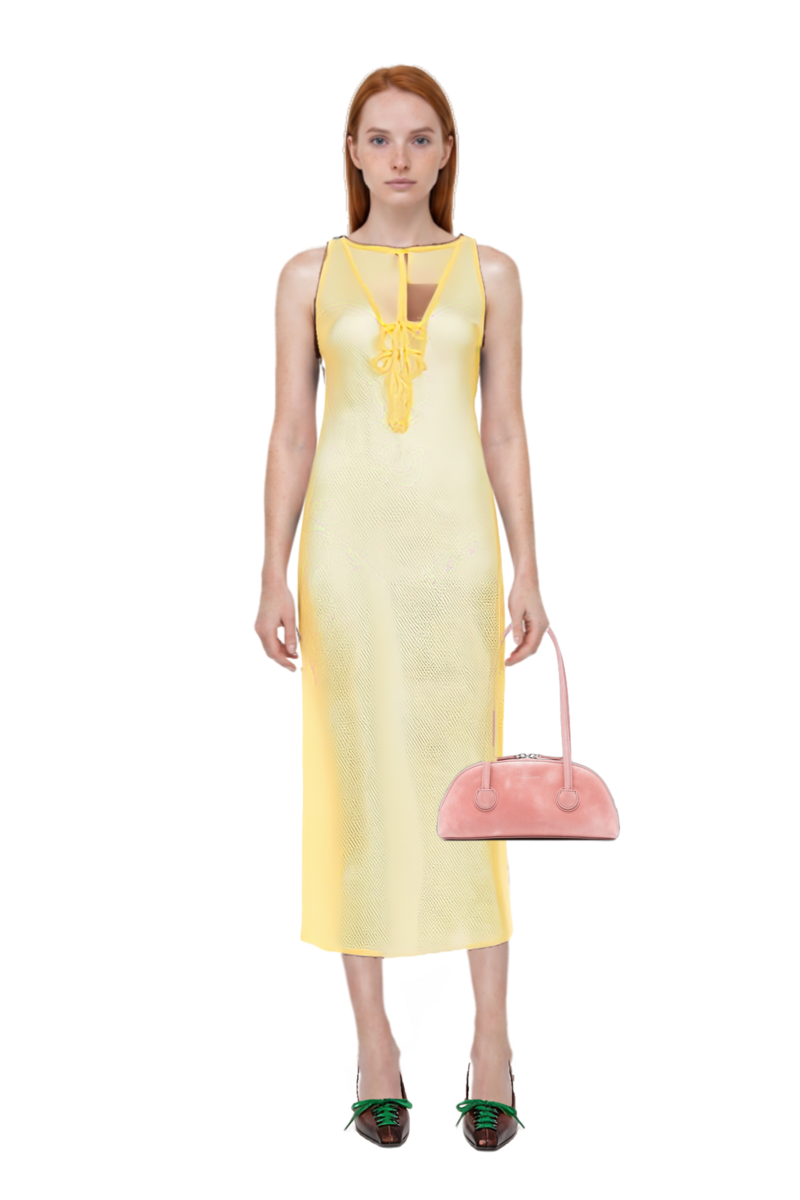 Outfit bessette leather tote bag and lace-up pointed-toe pumps