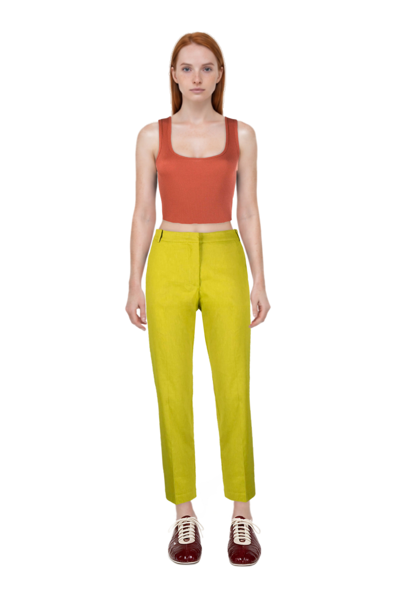 Outfit leren leather ballerina sneakers and pinko top