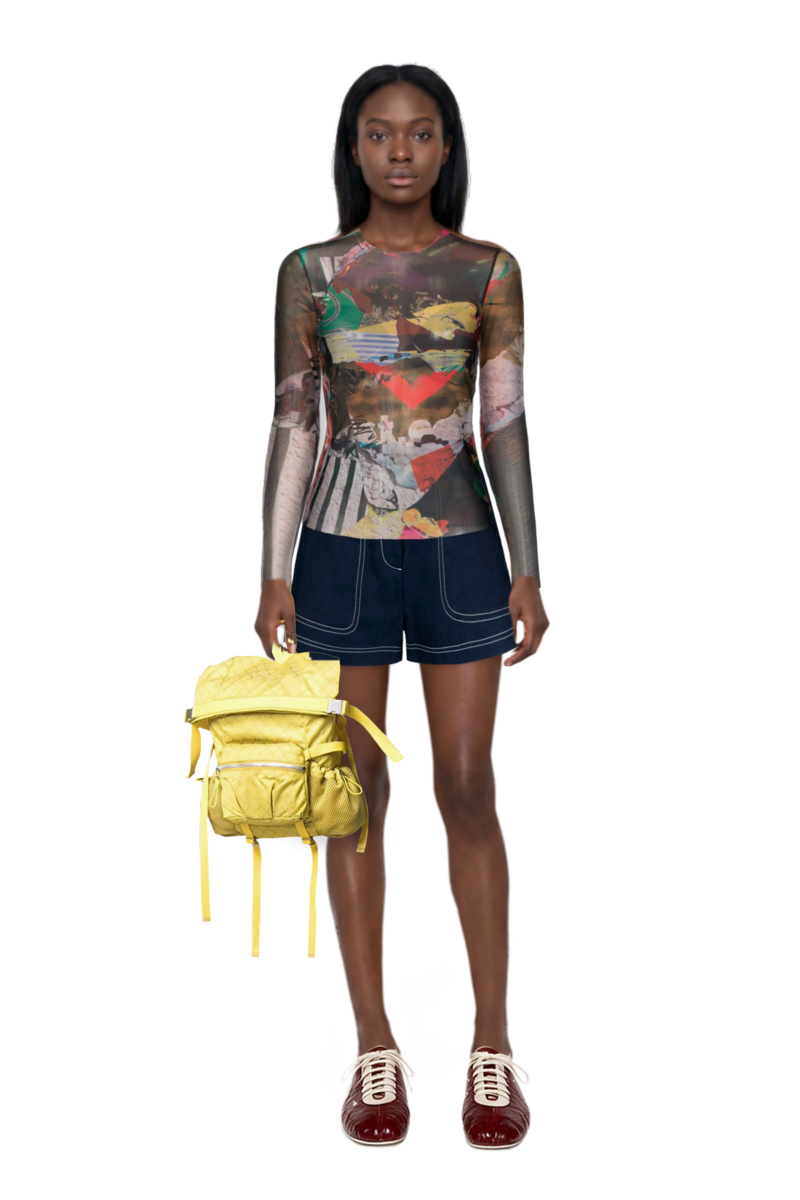 Outfit leren leather ballerina sneakers and pinko shorts