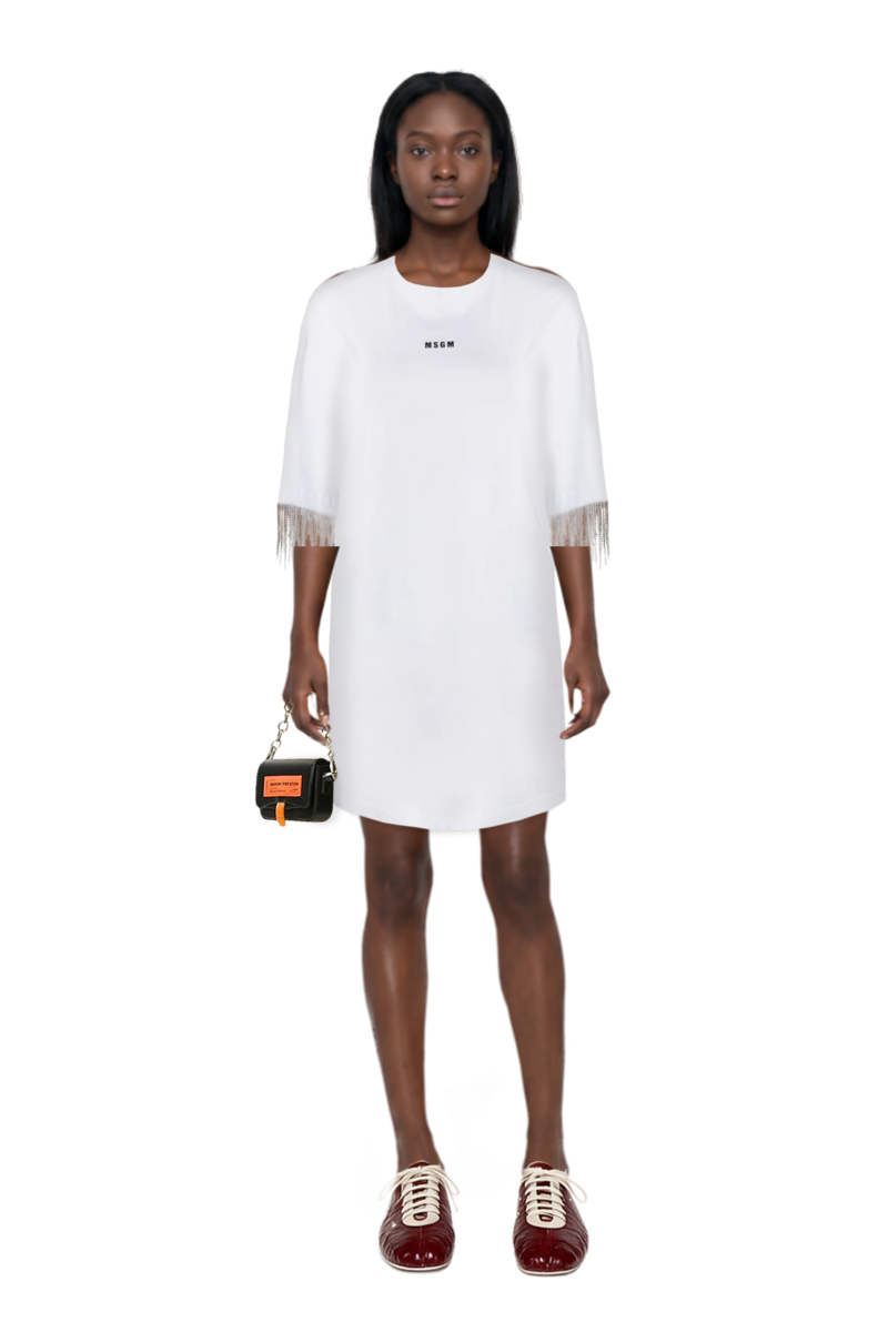 Outfit leren leather ballerina sneakers and 23 dress