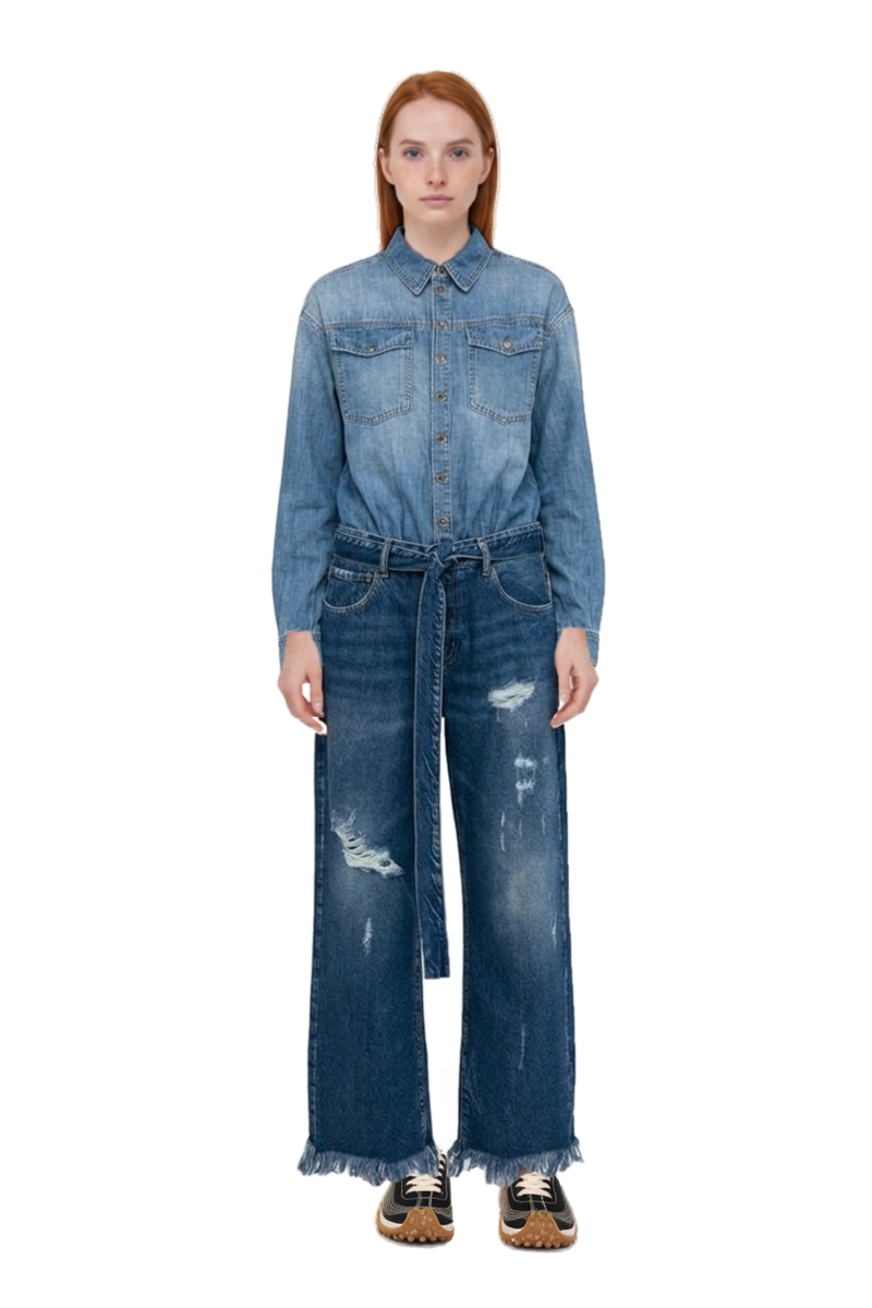 Outfit mesh mirage sneakers and pinko jumpsuit
