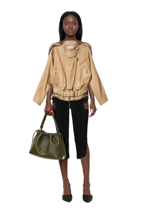 Outfit farza jacket and le cœur pointed-toe mules
