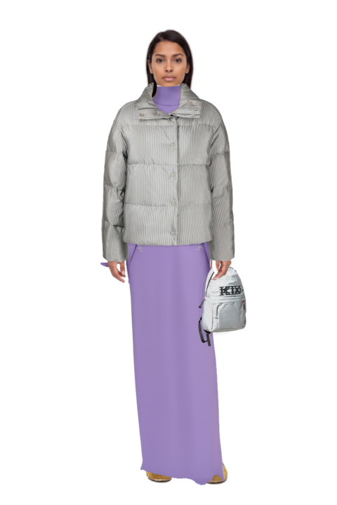 Outfit bacall  high neck dress and suede sneakers