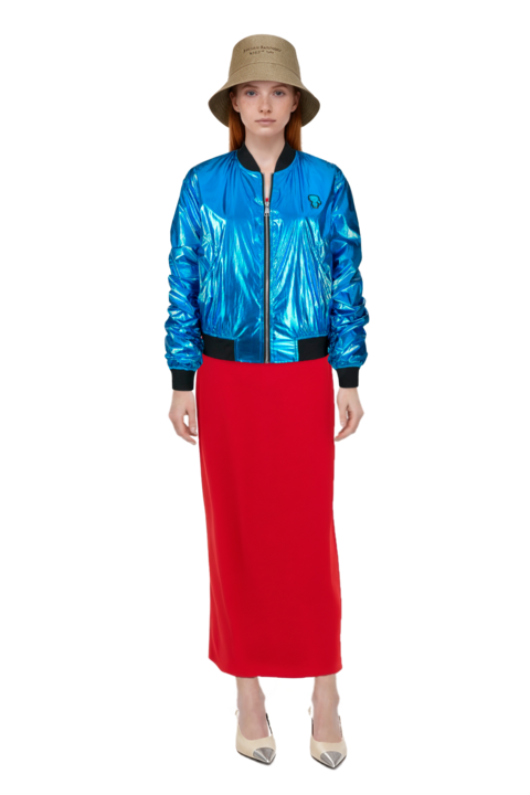 Outfit asymmetric sleeveless dress and cassandre-plaque pumps