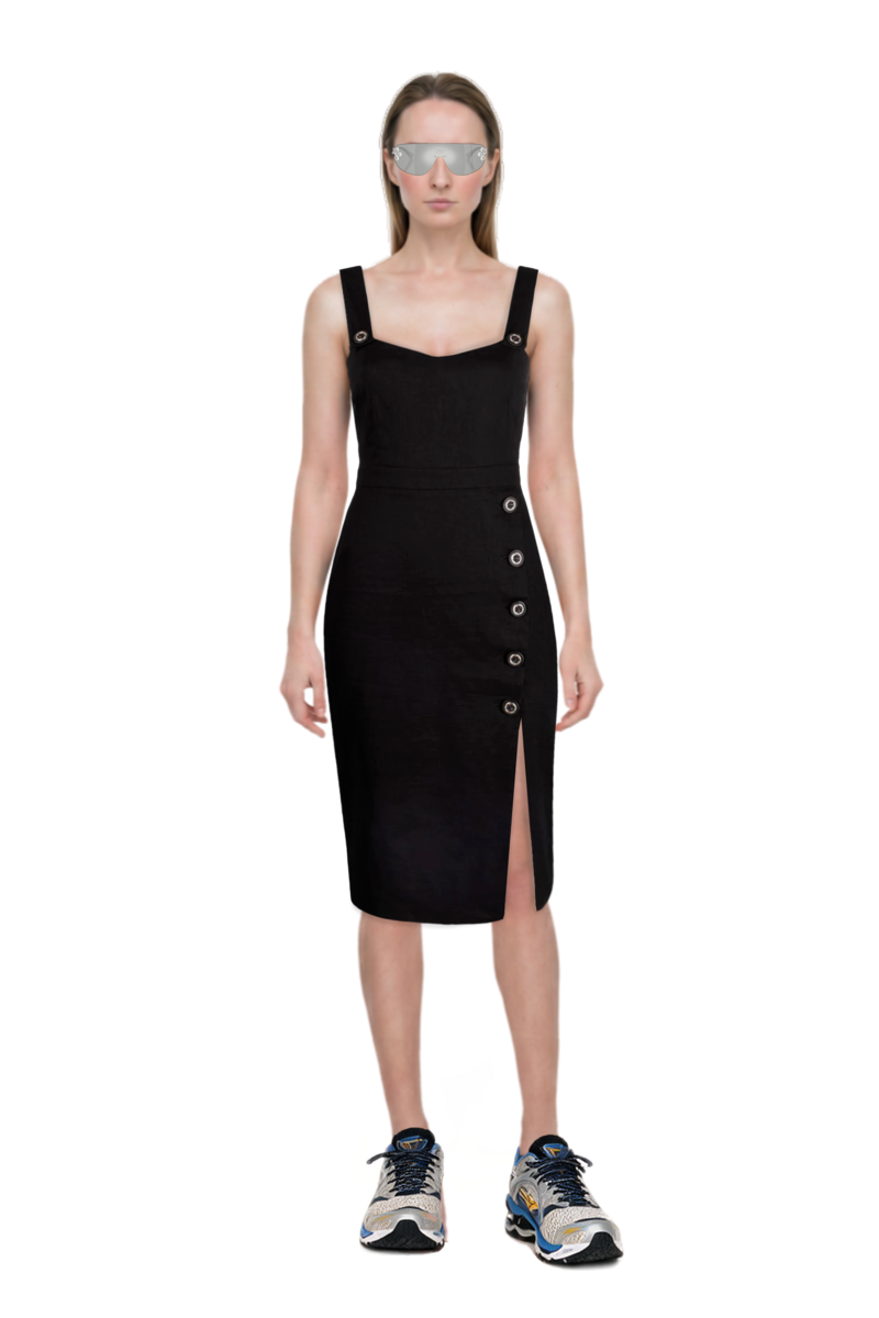 Outfit crystal-embellished geometric-frame sunglasses and wave prophecy 1 sneakers