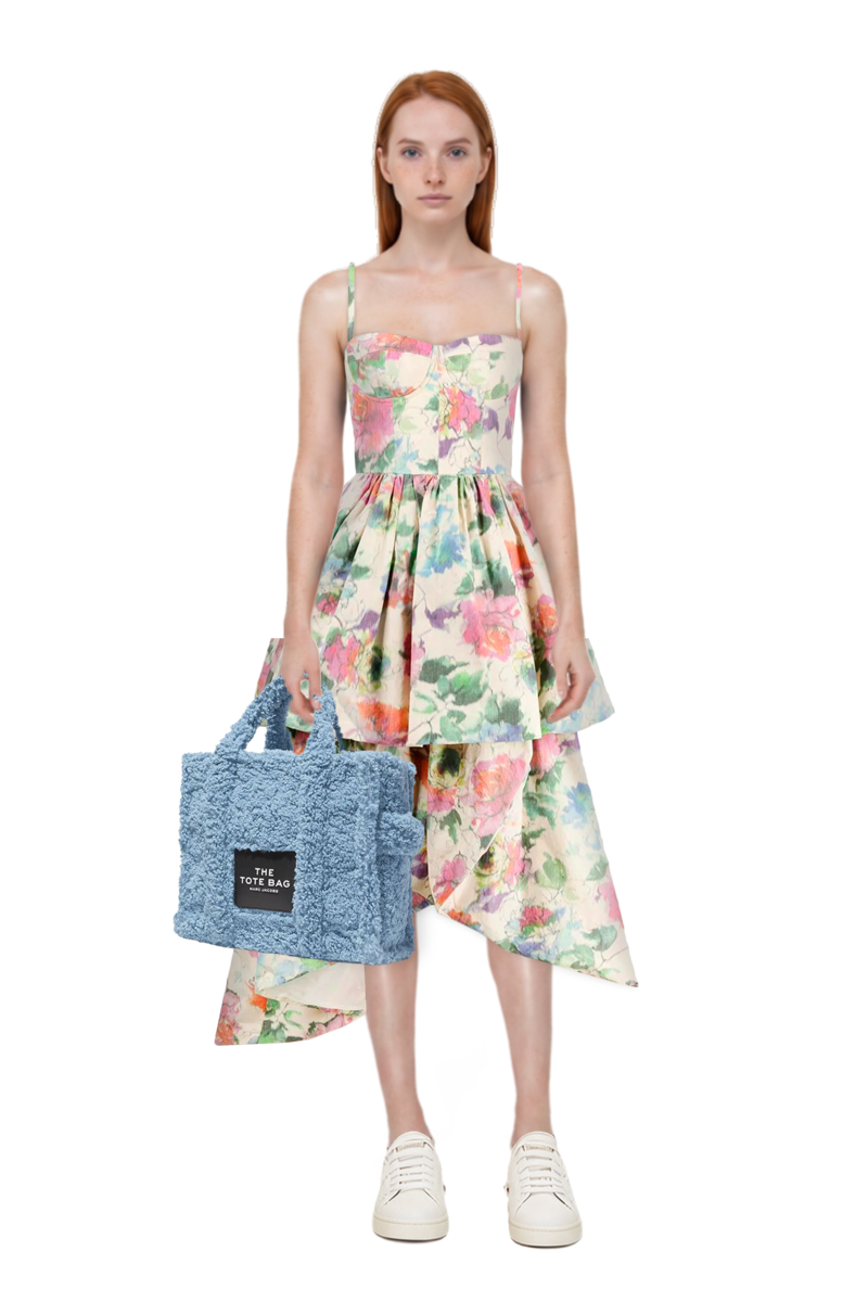 Outfit pinko sundress and 23 bag