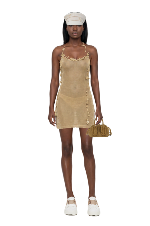 Outfit babe top-handle in suede and alonza dress