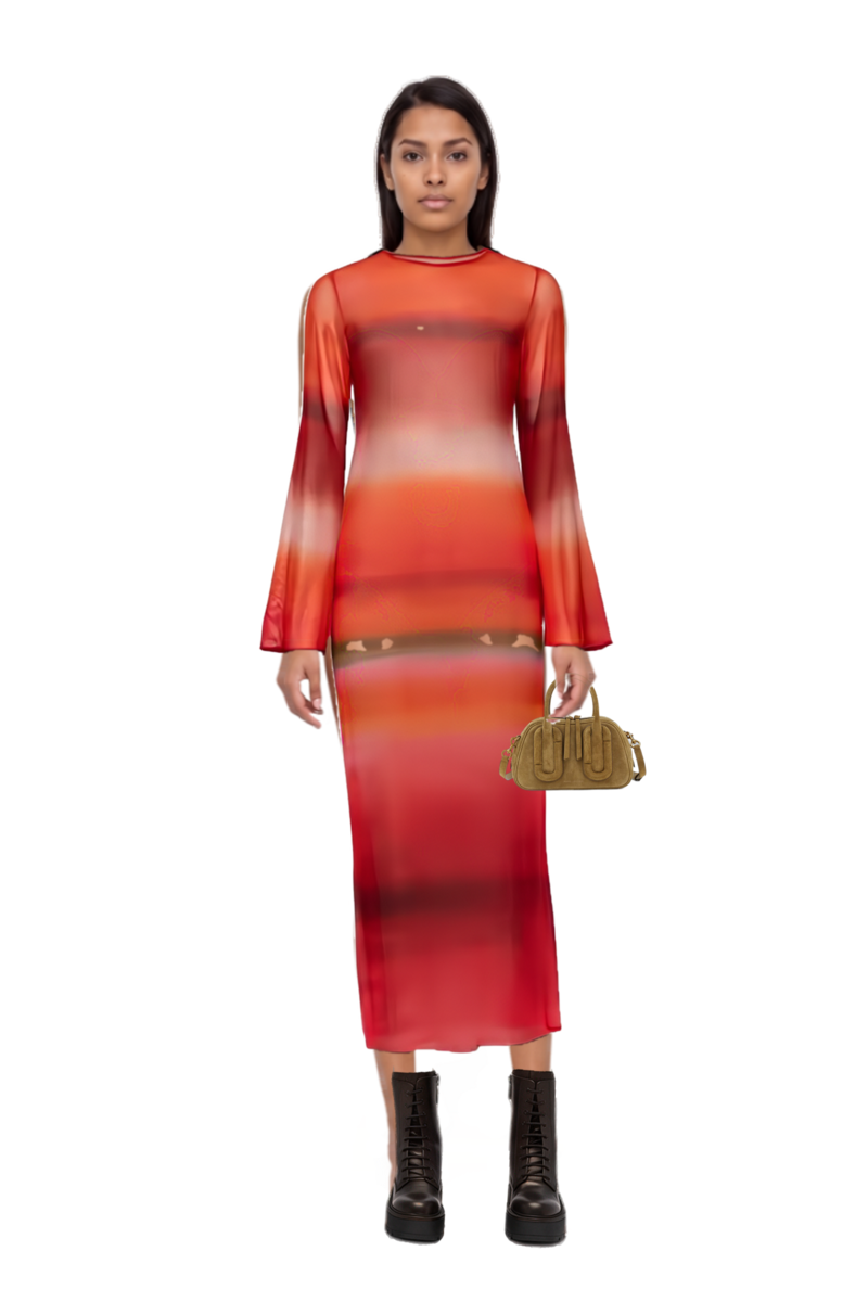 Outfit babe top-handle in suede and nora bell-sleeve cover up