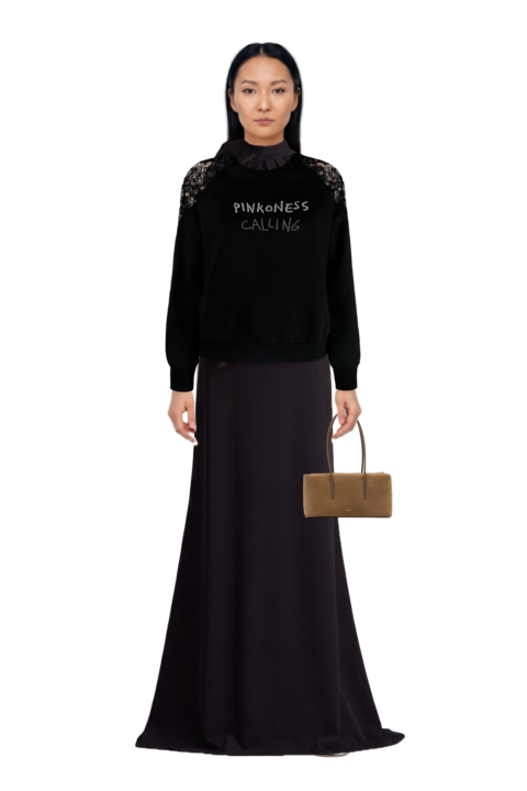 Outfit stockholm suede shoulder bag and sleeveless dress