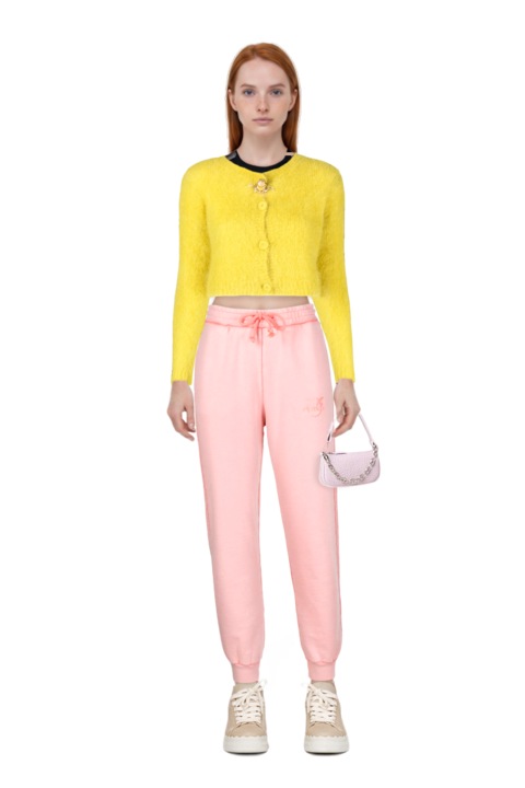 Outfit pinko joggers and pinko cardigan