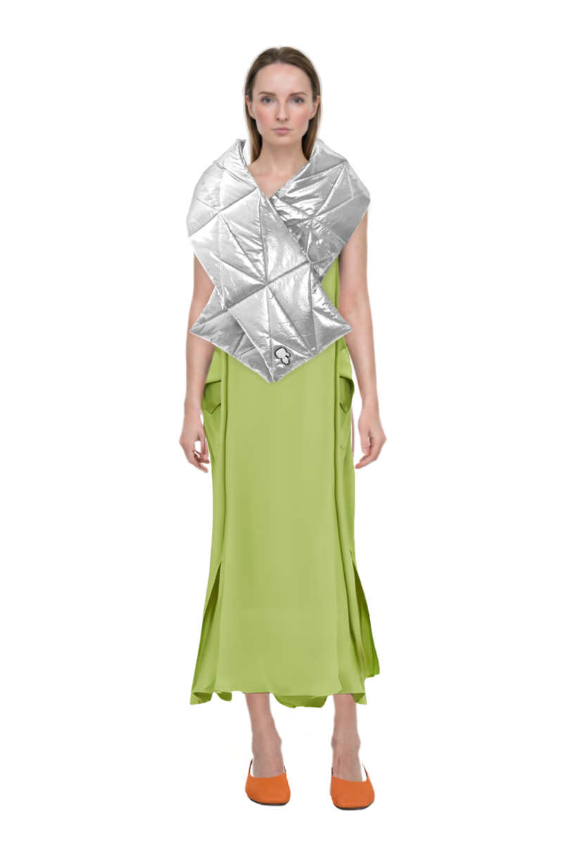 Outfit one-shoulder button-detail kaftan and 23 top
