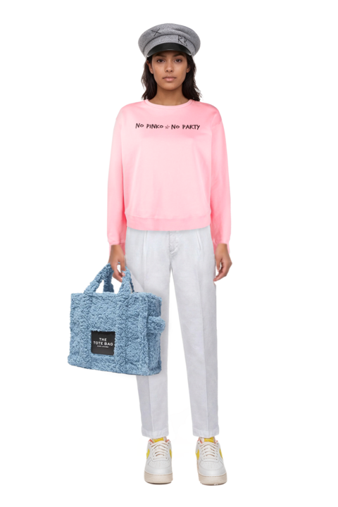 Outfit pinko sweatshirt and air force 1 '07 lx "white/phantom/pearl white/yell" sneakers