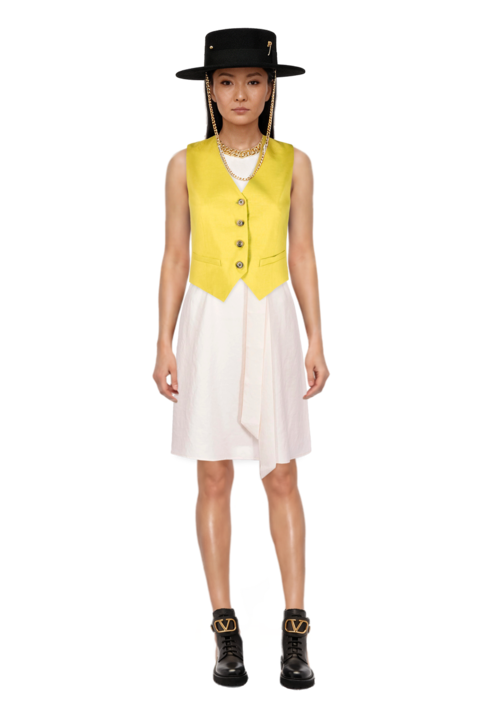 Outfit pinko dress and pinko waistcoat