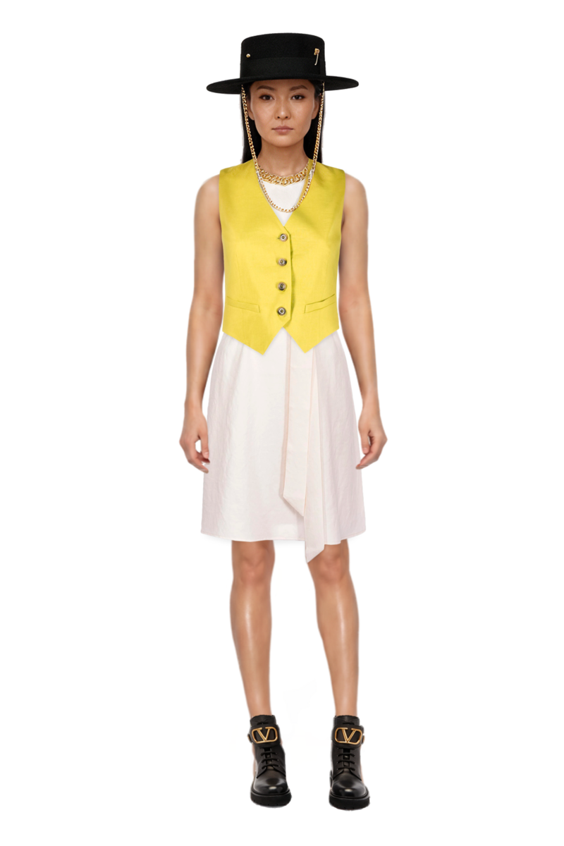 Outfit pinko dress and pinko waistcoat