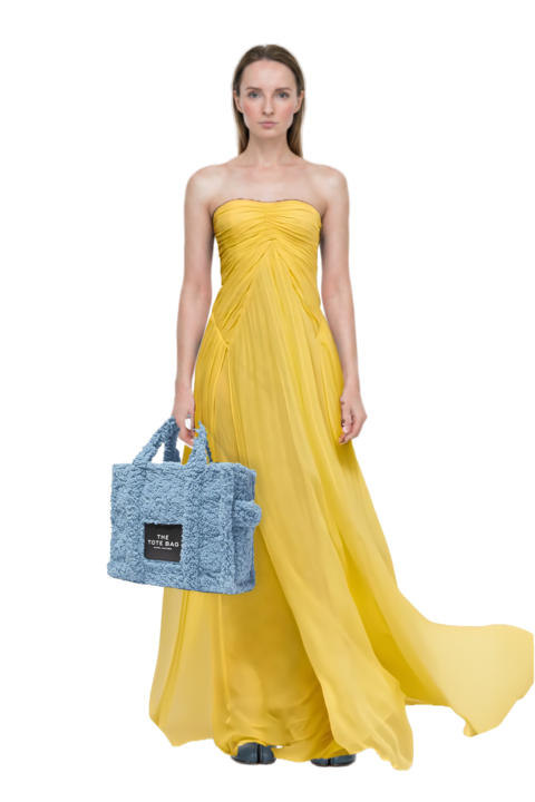 Outfit tabi ballet flats and ritz gathered gown