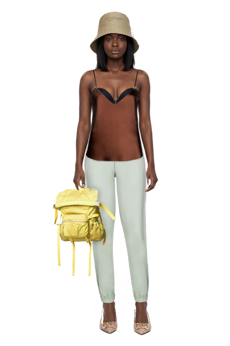 Outfit pinko top and vlogo signature slingback pumps