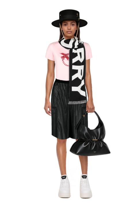 Outfit pinko bermuda shorts and sphynx medium bag in smooth leather