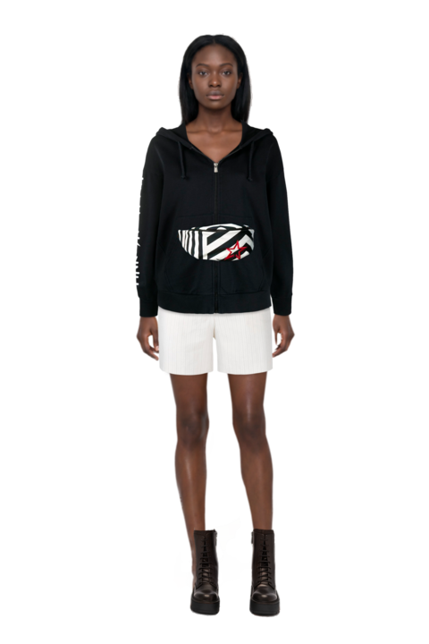 Outfit pinko bermuda shorts and pinko sweatshirt