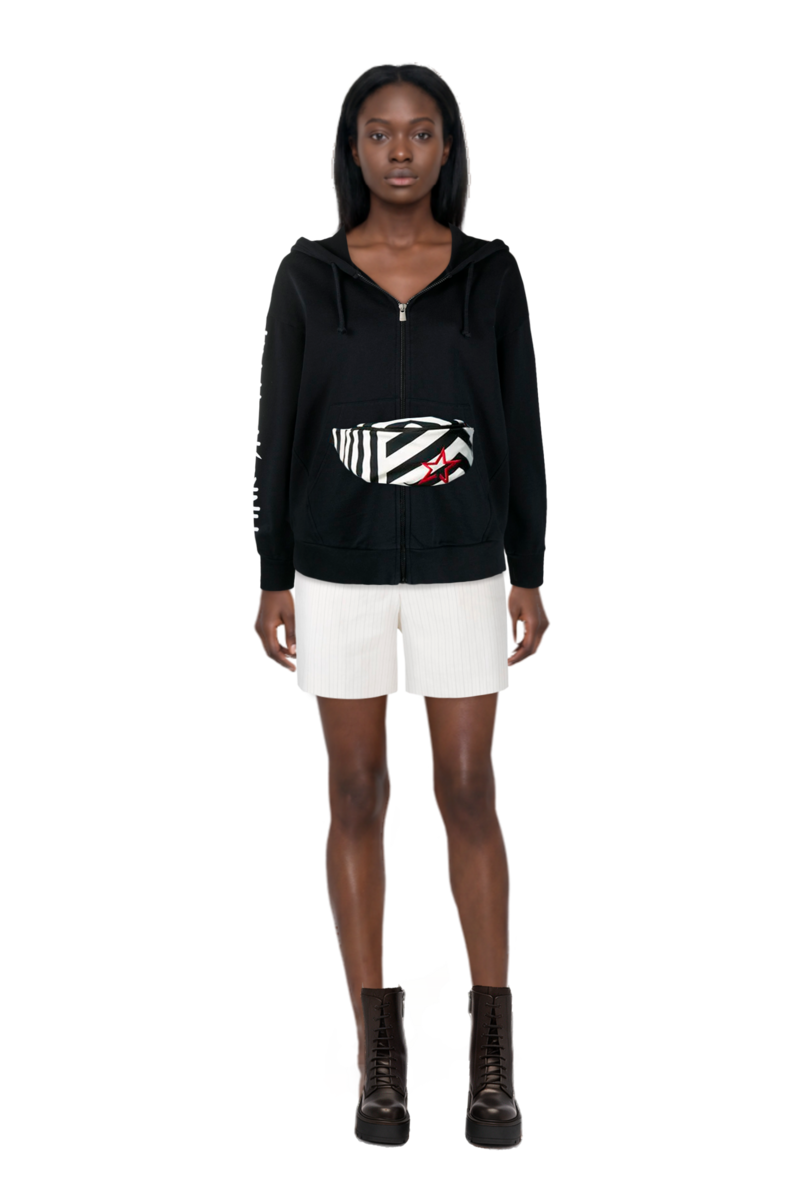 Outfit pinko bermuda shorts and pinko sweatshirt