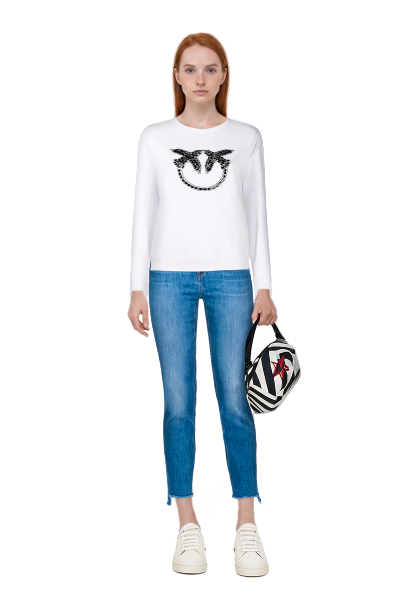 Outfit pinko sweatshirt and pinko jeans