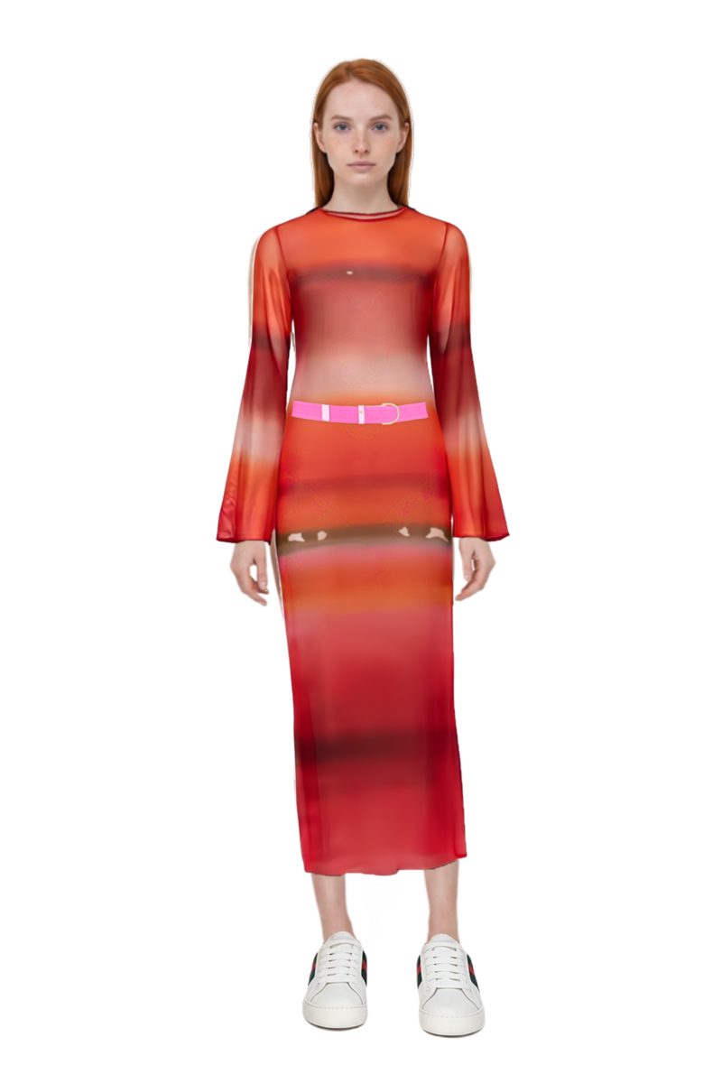 Outfit nora bell-sleeve cover up and 23 trouser belt