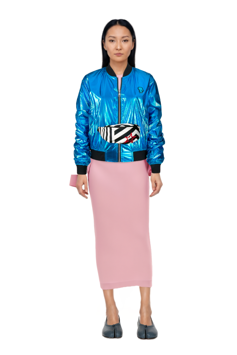 Outfit eolia cape-sleeve maxi dress and tabi ballet flats