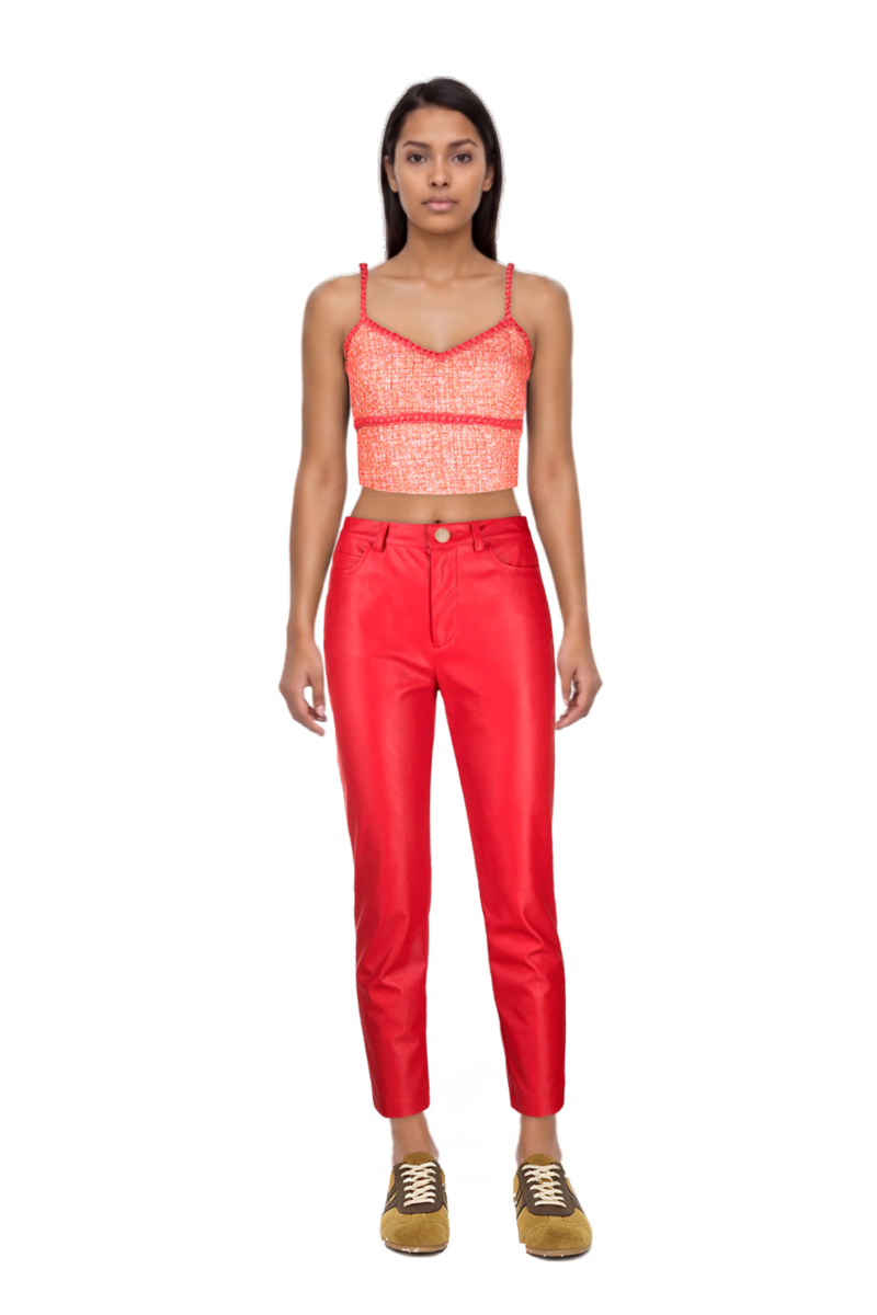 Outfit suede sneakers and pinko top