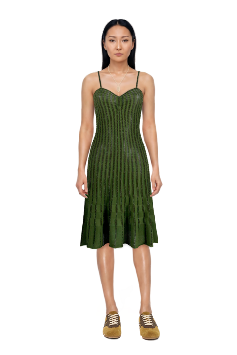 Outfit suede sneakers and pinko dress