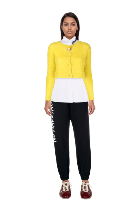 Outfit leren leather ballerina sneakers and pinko polo