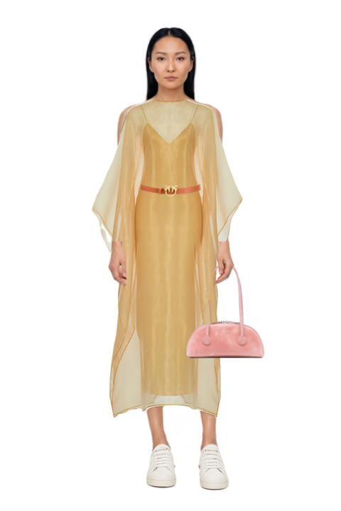 Outfit sphinx dress and bessette leather tote bag