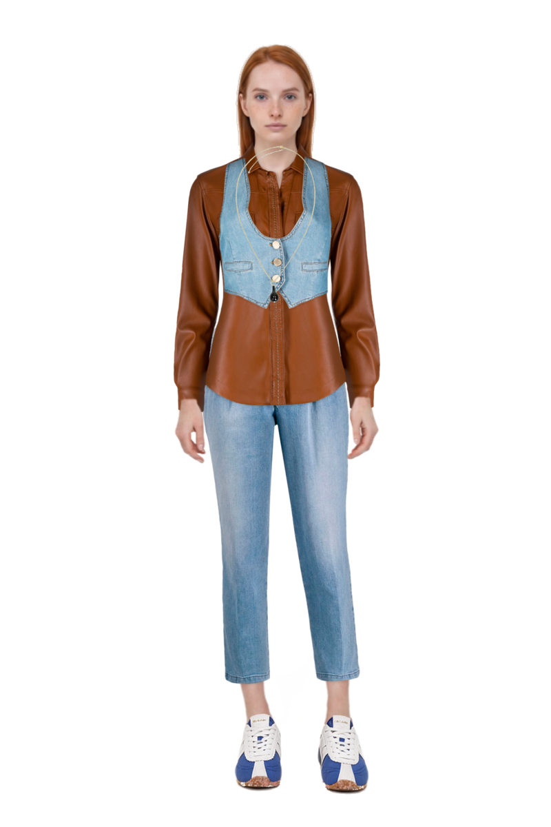 Outfit the 400 bleecker runner sneakers and drop-pendant necklace