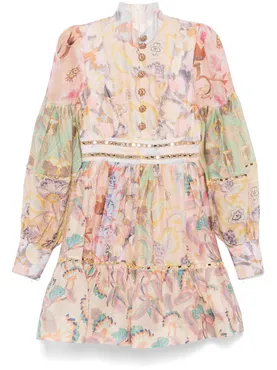ZIMMERMANN Illustration Mirror mini dress