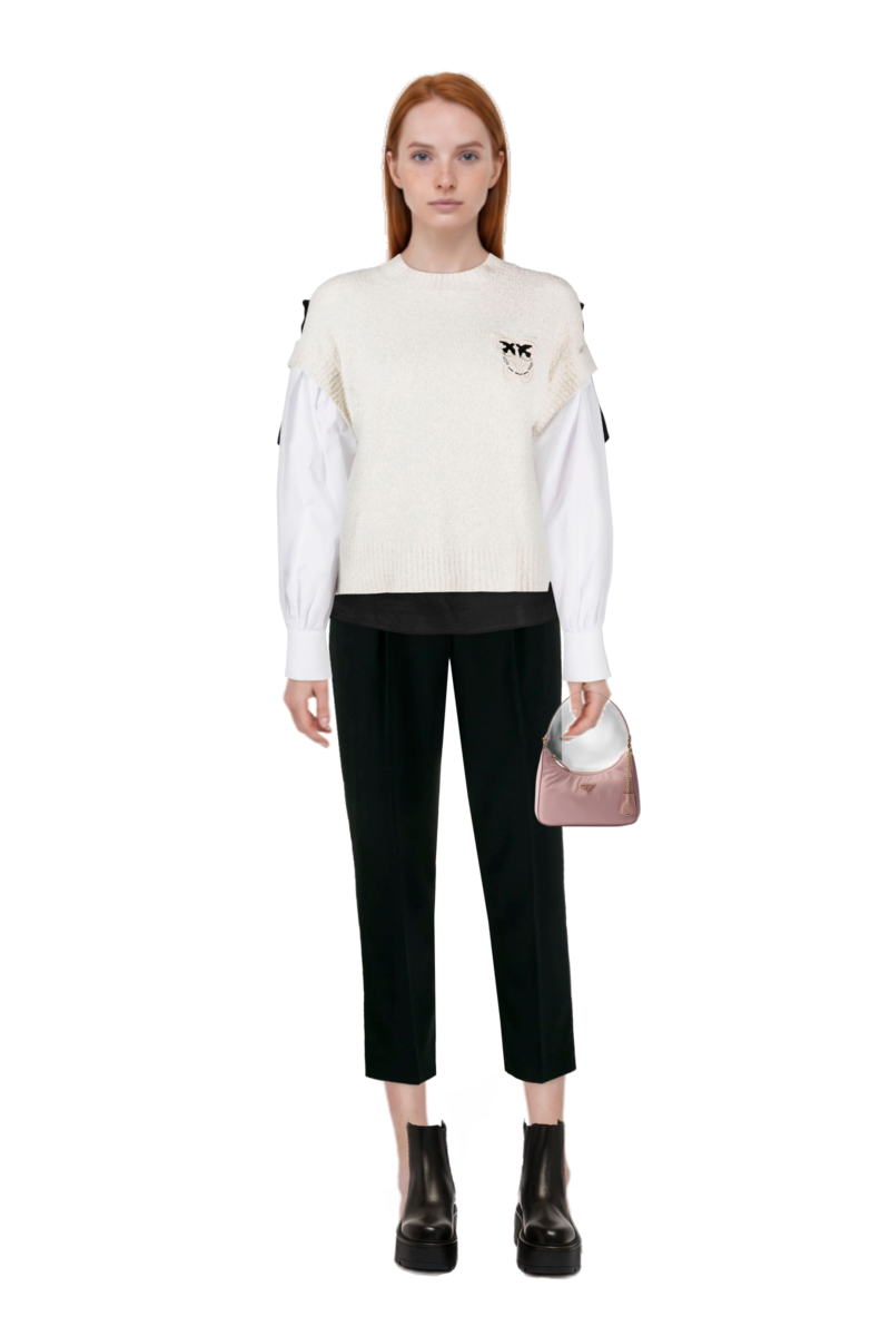Outfit pinko top and mini re-edition 2005 re-nylon and saffiano bag
