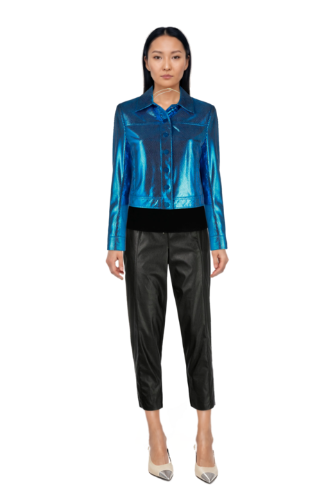 Outfit cassandre-plaque pumps and drop-pendant necklace