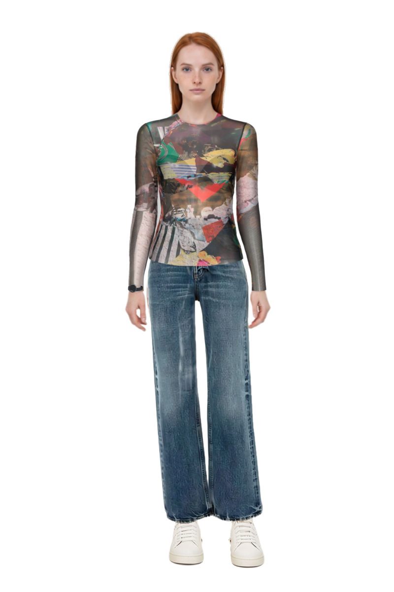 Outfit cotton jeans and 23 top