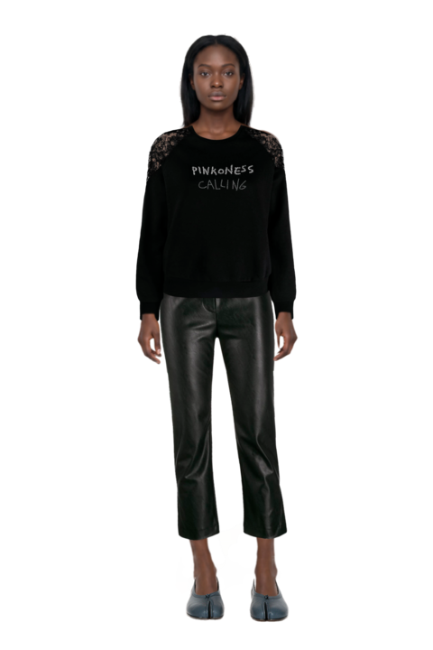 Outfit tabi ballet flats and pinko sweatshirt