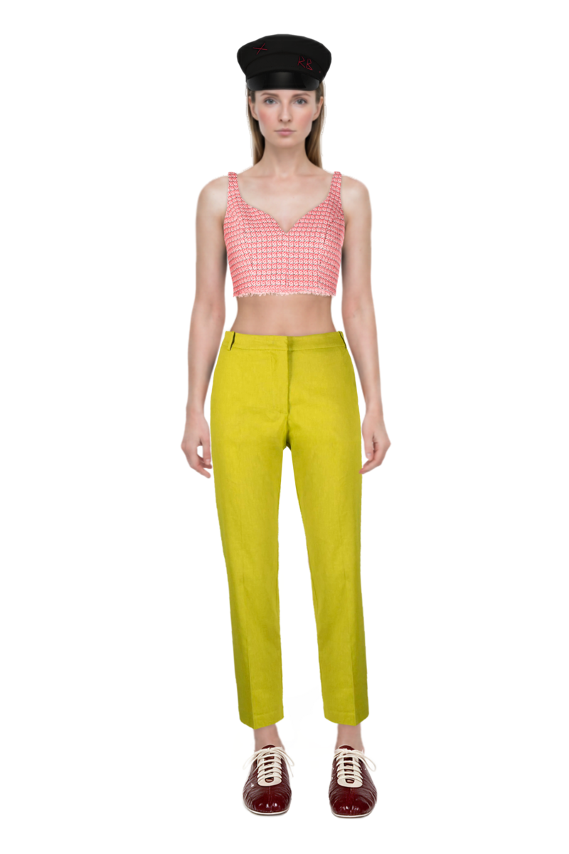 Outfit leren leather ballerina sneakers and pinko top