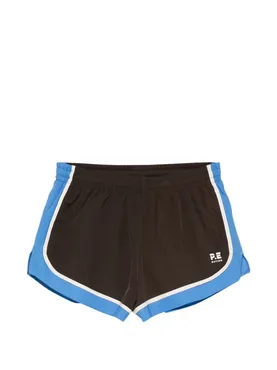 P.E Nation Stride logo-print shorts