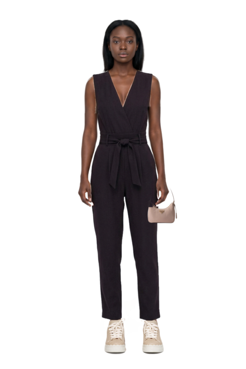 Outfit re-edition 2005 nubuck and saffiano leather mini-bag and pinko jumpsuit